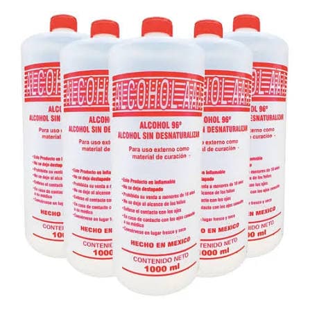 ALCOHOL ETILICO 96° ABALU PURO DE CAÑA 225 ML